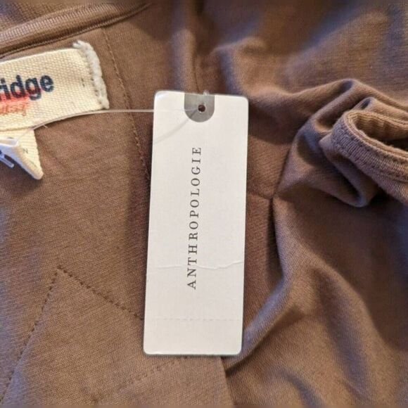 Anthropologie PORRIDGE Wrap Maxi Shirtdress Tan XS NWT - Picture 11 of 12